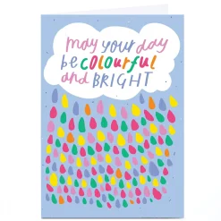 Hot Personalised Whale & Bird Card - Colourful and Bright Any Occasion|Just To Say