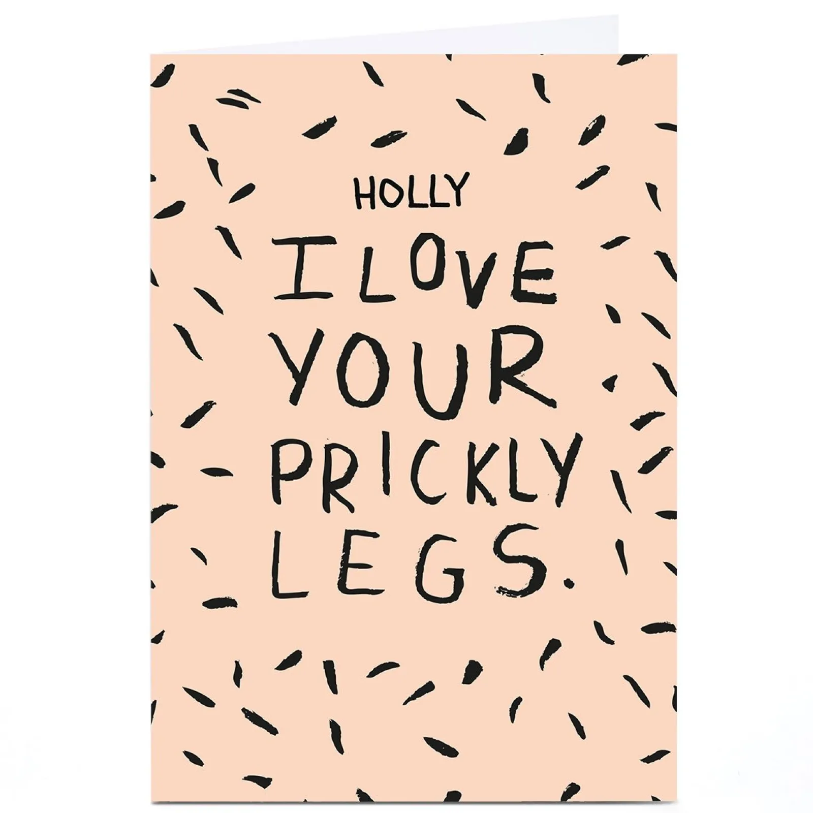 Outlet Personalised Whale & Bird Card - I Love Your Prickly Legs Any Occasion|Funny