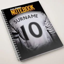 Hot Personalised White Football Shirt Notebook Personalised Notebooks And Stationery|Notebooks & Stationery