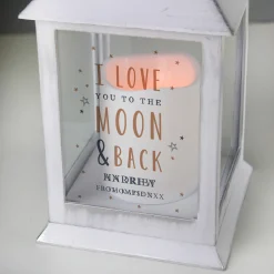 Best Personalised White LED Lantern - To The Moon and Back Personalised Jewellery And Keepsakes|Jewellery & Keepsakes