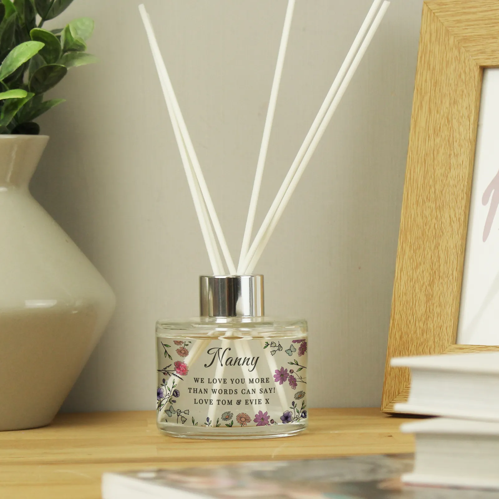 Personalised Wild Flowers Reed Diffuser Scented Candles|Birthday Gifts