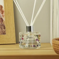 Personalised Wild Flowers Reed Diffuser Scented Candles|Birthday Gifts