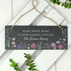 Card Factory Personalised Wild Flowers Slate Garden Sign