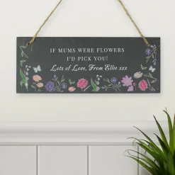 Card Factory Personalised Wild Flowers Slate Garden Sign