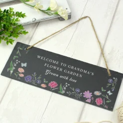 Card Factory Personalised Wild Flowers Slate Garden Sign