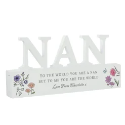 Online Personalised Wild Flowers Nan Ornament Personalised Canvas & Wall Art|Photo Prints & Wall Art