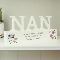 Online Personalised Wild Flowers Nan Ornament Personalised Canvas & Wall Art|Photo Prints & Wall Art