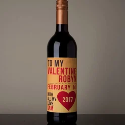Outlet Personalised Wine - To My Valentine Names & Date Gifts For Him|Gifts For Her