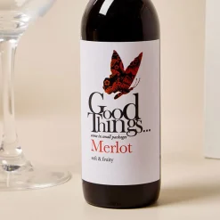 Discount Personalised Wine Glass & Miniature Red Wine Gift Set - Message Personalised Engraved Gifts|Engraved Gifts