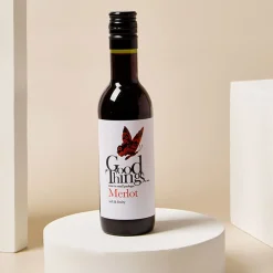 Discount Personalised Wine Glass & Miniature Red Wine Gift Set - Message Personalised Engraved Gifts|Engraved Gifts