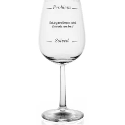 Card Factory Personalised Wine Glass - Problem Solved