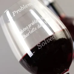 Card Factory Personalised Wine Glass - Problem Solved