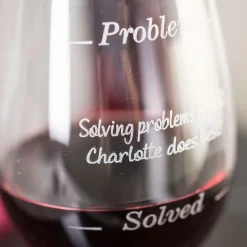 Card Factory Personalised Wine Glass - Problem Solved