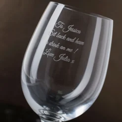 Card Factory Personalised Wine Glass and Rose Wine Gift Set