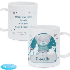 Discount Personalised Winter Explorer Tiny Tatty Teddy Plastic Mug Kids Personalised Mugs|Mugs