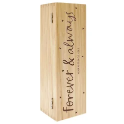 Card Factory Personalised Wooden Alcohol Box - Forever & Always