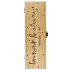 Card Factory Personalised Wooden Alcohol Box - Forever & Always