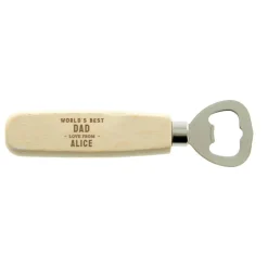Best Personalised Wooden Bottle Opener - Dad Personalised Jewellery And Keepsakes|Personalised Engraved Gifts