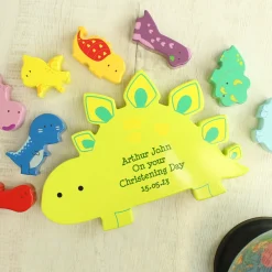 Kids Card Factory Personalised Wooden Dinosaur Stacker Toy