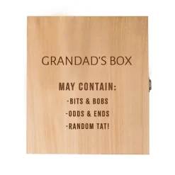 Online Personalised Wooden Keepsake Box - Grandad's Box Gift Boxes|Personalised Jewellery And Keepsakes