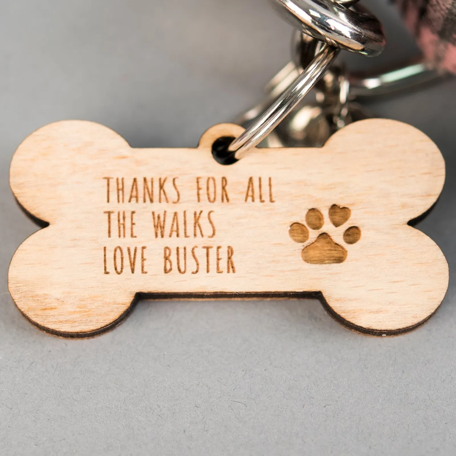 Online Personalised Wooden Key Ring - Dog Bone Personalised Jewellery And Keepsakes|Jewellery & Keepsakes