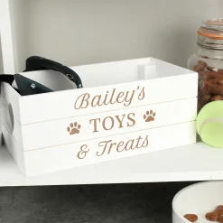 Best Personalised Wooden Pet Toys & Treats Crate Personalised Jewellery And Keepsakes|Jewellery & Keepsakes