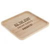 Card Factory Personalised Wooden Shallow Square Tray - All the Stuff