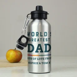 Card Factory Personalised World's Greatest Aluminium Water Bottle