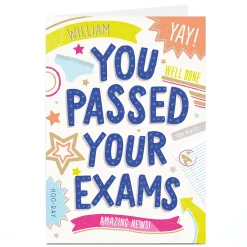 Card Factory Personalised You Passed Card - Amazing Exam News