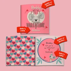 Card Factory Personalised You're My First Valentine' Personalised Book For Parents