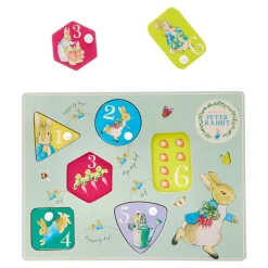 Kids Card Factory Peter Rabbit Wooden Peg Puzzle