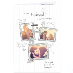 Discount Photo Anniversary Card - Frames & Drawings Anniversary|Photo