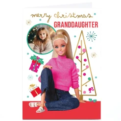 Online Photo Barbie Christmas Card - Granddaughter Christmas|Photo