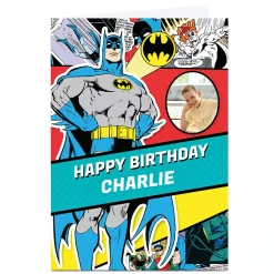 Best Photo Batman Birthday Card - Comic Book Kids Tv & Film|For Kids