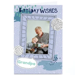 Discount Photo Bev Hopwood Birthday Card - Grandpa Frame For Grandad|Photo