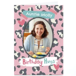 Card Factory Photo Bev Hopwood Birthday Card - Leopard Print