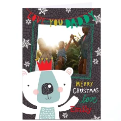 Sale Photo Bev Hopwood Christmas Card - Love You Daddy Christmas|Photo