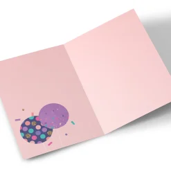 Outlet Photo Birthday Card - 4 Photos Cake & Sparkles, Editable Age For Sister|18Th Birthday