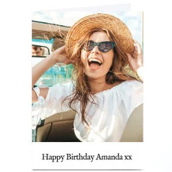 BOY Card Factory Photo Birthday Card - 1 Photo Any Message