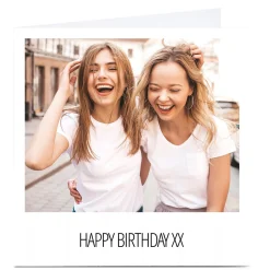 Card Factory Photo Birthday Card - 1 Photo Any Message Square