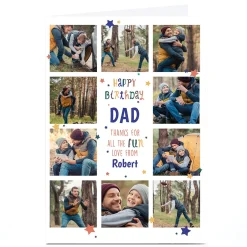 Hot Photo Birthday Card - Dad Thanks For The Fun For Dad|Dad