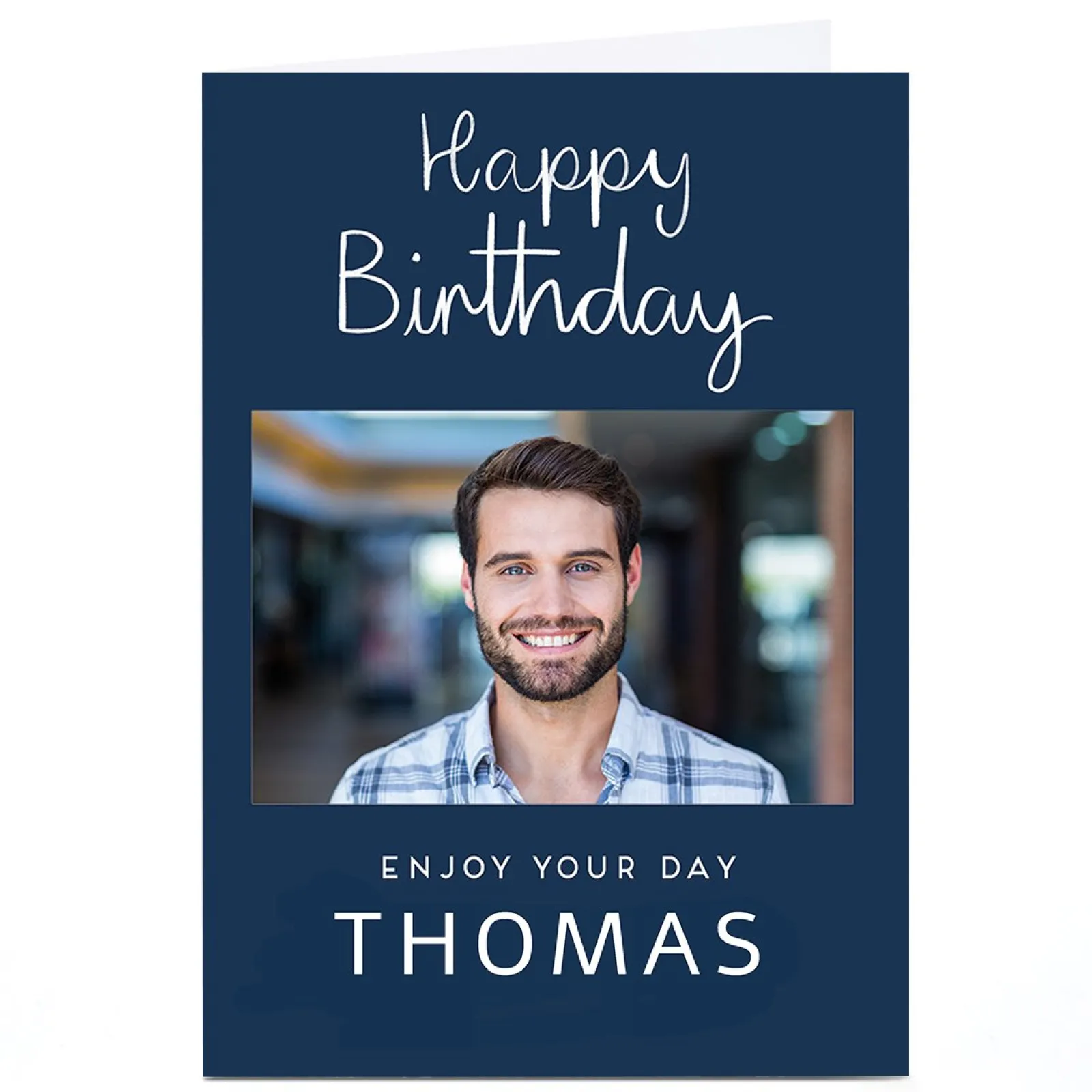 Card Factory Photo Birthday Card - Enjoy Your Day