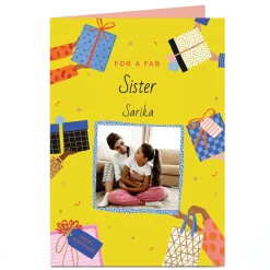 Hot Photo Birthday Card - Fab Birthday Gifts Kids For Kids|For Sister