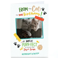 Card Factory Photo Birthday Card - From The Cats