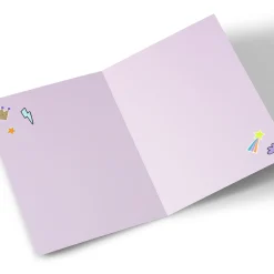 Online Photo Birthday Card - Full Photo Cute Icons, Any Name Kids For Kids|Female Friend