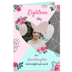 Clearance Photo Birthday Card - Granddaughter Beautiful Inside & Out For Sister|For Granddaughter