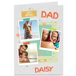 Sale Photo Birthday Card - Happy Birthday, Polaroids For Dad|Dad