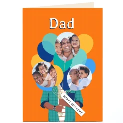 Best Photo Birthday Card - Holding Balloons For Dad|Dad