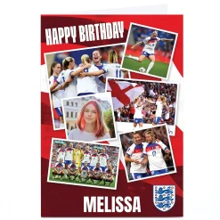 Sale Photo Birthday Card - Lionesses England Team Kids For Niece|For Granddaughter