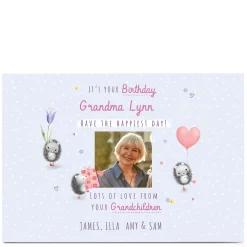 Card Factory Photo Birthday Card - Love From Grandchildren